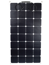 eGo S120W semi flexible solar panel 25.4% SunPower cell for boat yacht balcony solar system rv roof caravan trailer camp outdoor mobile solar system